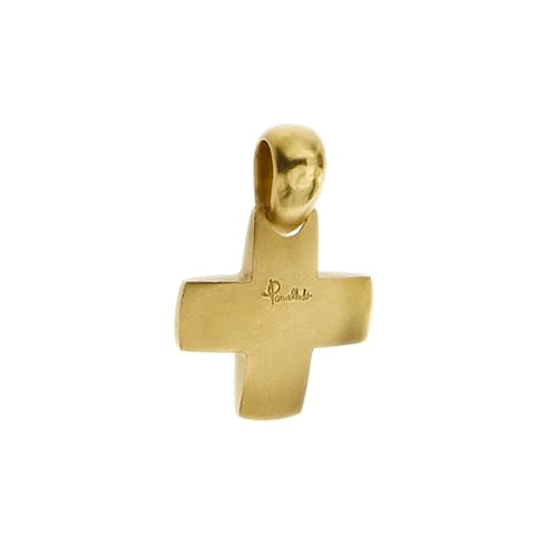 Pomellato - Pendentif croix bombée en or jaune 58 Facettes 42489