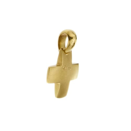 Pomellato - Pendentif croix bombée en or jaune 58 Facettes 42489