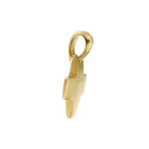 Pomellato - Pendentif croix bombée en or jaune 58 Facettes 42489
