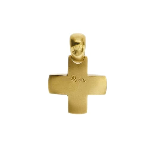 Pomellato - Pendentif croix bombée en or jaune 58 Facettes 42489