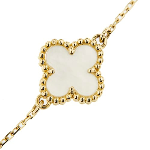 Van Cleef & Arpels Sweet Alhambra - Bracelet en or jaune et nacre 58 Facettes 42451