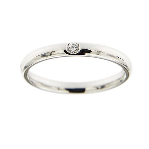 51 Pomellato Lucciole - Bague alliance en or blanc et diamant 58 Facettes 36159