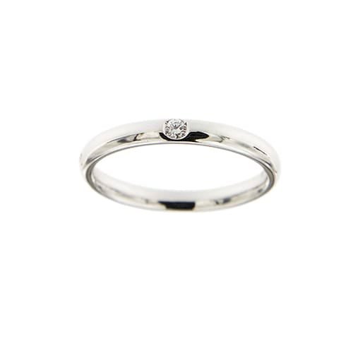 51 Pomellato Lucciole - Bague alliance en or blanc et diamant 58 Facettes 36159