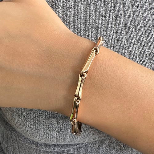 Chimento Bamboo - Bracelet à segments en or rose 58 Facettes 39978