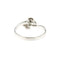 53 Bague solitaire contrariée en or blanc et diamants 0,22 ct 58 Facettes 35828