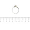53 Bague solitaire contrariée en or blanc et diamants 0,22 ct 58 Facettes 35828