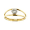 54 Bague solitaire en or jaune et diamant 0,42 ct 58 Facettes 25246