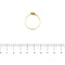 54 Bague solitaire en or jaune et diamant 0,42 ct 58 Facettes 25246