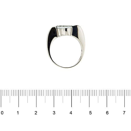 56 Mabina - Bague en or blanc avec aigue-marine et diamants 58 Facettes 27711