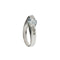 56 Mabina - Bague en or blanc avec aigue-marine et diamants 58 Facettes 27711