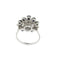 64 Bague fleur en or blanc avec saphirs et diamants 58 Facettes 30306