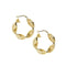 Boucles d'oreilles créoles torchon en or jaune 58 Facettes 38290