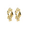 Boucles d'oreilles créoles torchon en or jaune 58 Facettes 38290