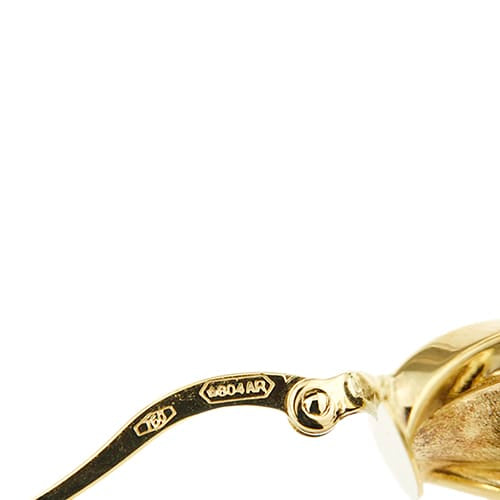Boucles d'oreilles créoles torchon en or jaune 58 Facettes 38290