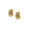 Boucles d'oreilles demi-créoles en or jaune et blanc 58 Facettes 37642