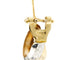 Boucles d'oreilles demi-créoles en or jaune et blanc 58 Facettes 37642