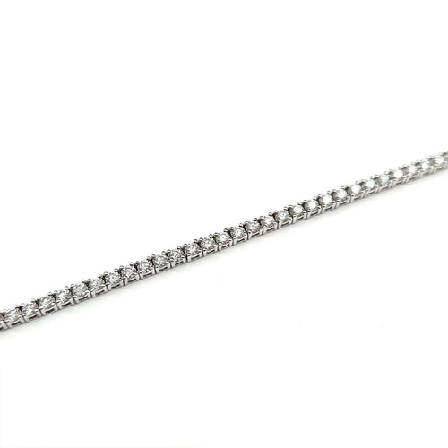 Collier rivière en chute en or blanc 18K et diamants 58 Facettes BO/260273