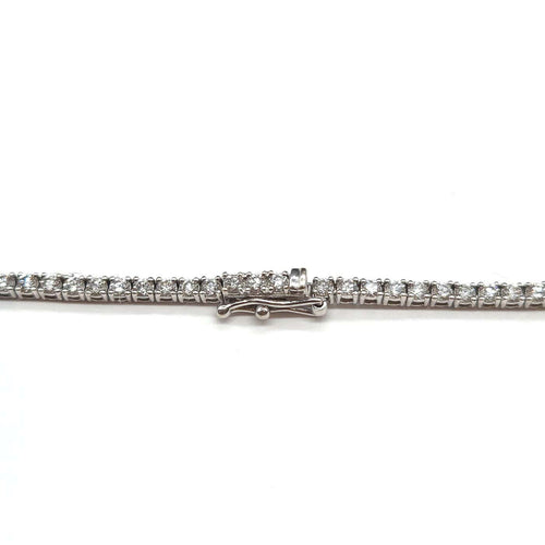 Collier Collier rivière en chute en or blanc 18K et diamants 58 Facettes BO/260273