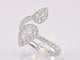53 Bague ligne en or blanc avec diamants poire et brillants, 1,25 ct 58 Facettes 1012