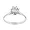 Bague Bague solitaire - diamant taille brillant 0,78 ct en or blanc 18 ct 58 Facettes 19161