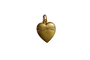 Pendentif Pendentif cœur en or jaune gravé feuilles 58 Facettes Ref 4037