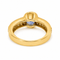 52 Bague saphir de Ceylan et diamants en or jaune 18K 58 Facettes