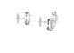 Messika My Twin - Boucles d'oreilles asymétriques en or blanc et diamants 58 Facettes 91011