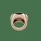 57 Pomellato Pin Up - Bague en or rose, quartz fumé et diamants 58 Facettes FB11893