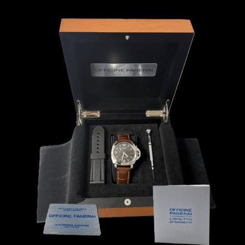 Panerai Luminor 1950 - Montre GMT automatique en acier 58 Facettes MT47715