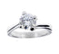 Bague 57 Bague solitaire - Diamant 1,20 ct en or blanc 18 ct 58 Facettes 12503