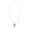 Collier Collier croix - Pendentif en or jaune 18 ct et grenats 58 Facettes 14894