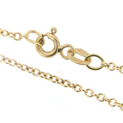 Collier Collier croix - Pendentif en or jaune 18 ct et grenats 58 Facettes 14894