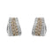 Boucles d'oreilles Boucles d’oreilles à lobe en or blanc 18 ct avec diamants 58 Facettes 13036