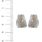 Boucles d'oreilles Boucles d’oreilles à lobe en or blanc 18 ct avec diamants 58 Facettes 13036