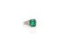 Bague 51 Bague Art déco émeraude et diamants en platine 58 Facettes 21498 / 23389