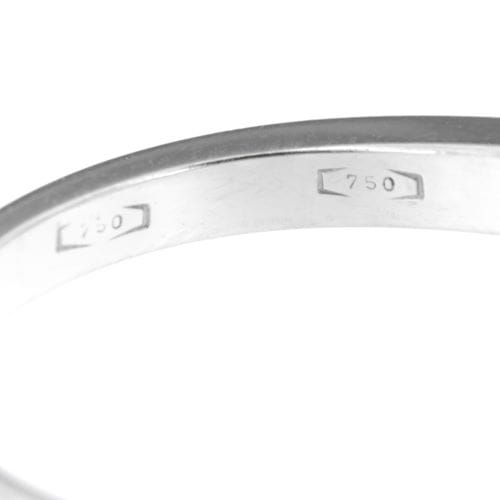 Bague Bague contrarié solitaire avec diamant 0,25 ct en or blanc 750 58 Facettes 13424