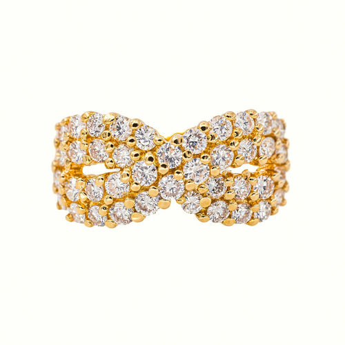 53 Bague en or jaune et diamants 58 Facettes 5707094CN