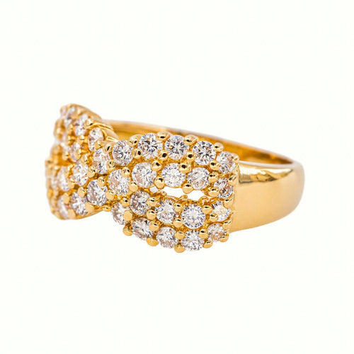 53 Bague en or jaune et diamants 58 Facettes 5707094CN