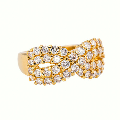 53 Bague en or jaune et diamants 58 Facettes 5707094CN