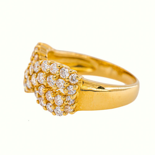 Bague 53 Bague en or jaune et diamants 58 Facettes 5707094CN
