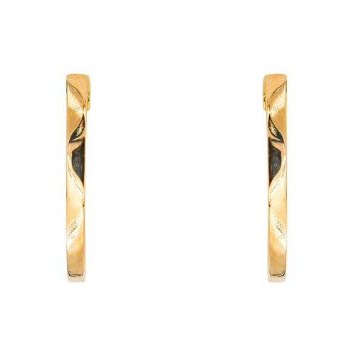 Créoles - Boucles d'oreilles en or jaune et diamants 58 Facettes 5713660CN