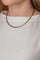 Collier maille tressée en or jaune, rose et blanc 58 Facettes 5729958CN