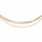 Collier maille tressée en or jaune, rose et blanc 58 Facettes 5729958CN