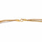 Collier maille tressée en or jaune, rose et blanc 58 Facettes 5729958CN