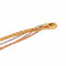 Collier maille tressée en or jaune, rose et blanc 58 Facettes 5729958CN