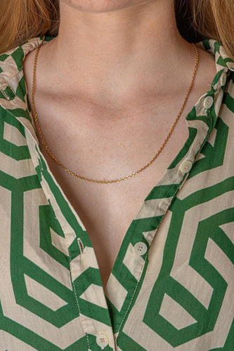 Collier maille forçat en or jaune 58 Facettes 5741786CN