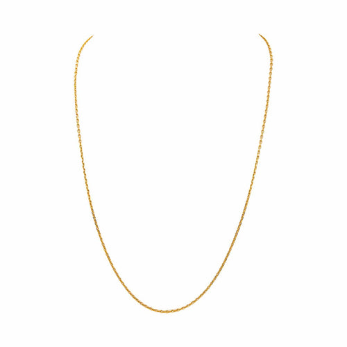 Collier maille forçat en or jaune 58 Facettes 5741786CN