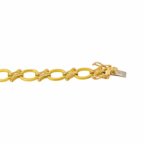 Collier maille ovale en or jaune 58 Facettes 5742095CN