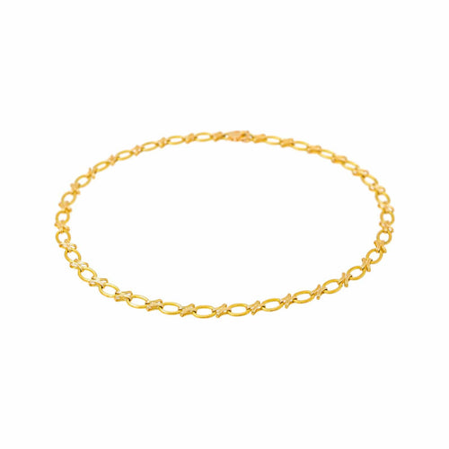 Collier maille ovale en or jaune 58 Facettes 5742095CN