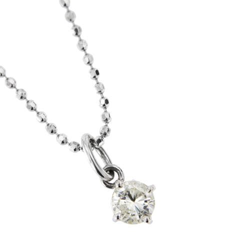 Collier Collier point de lumière en or blanc 18 ct avec diamant 0,59 ct 58 Facettes 15502